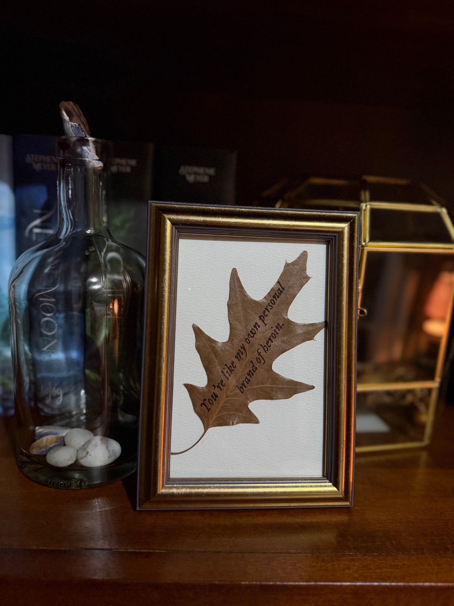Engraved Oak Leaf